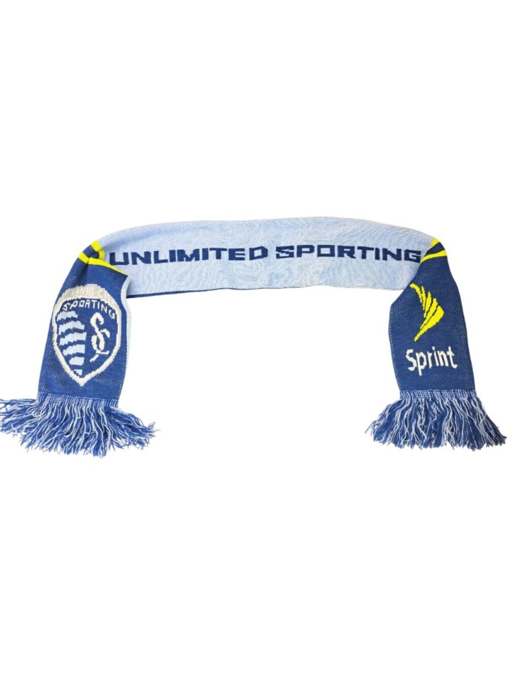 Sporting Kansas City Scarf Blue Yellow Limited Edition Sprint Logo Soccer MLS - Picture 10 of 11